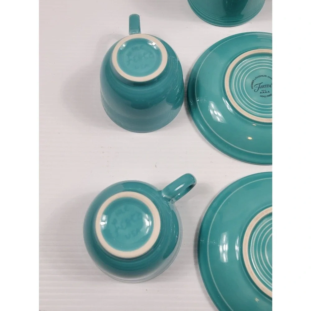 Fiestaware turquoise coffee